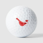 Bird Waterverf Red Golfballen (Voorkant)