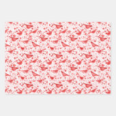 Bird Waterverf Red Inpakpapier Vel (Voorkant 3)
