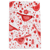 Bird Waterverf Red Medium Cadeauzakje (Voorkant)