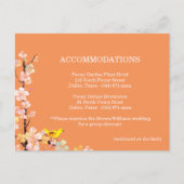 Bird Wedding Accommodations Directions Enclosure Briefkaart (Voorkant)