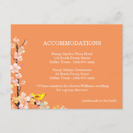 Bird Wedding Accommodations Directions Enclosure Briefkaart