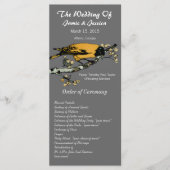  Bird Wedding Programme Programmakaart (Voorkant)