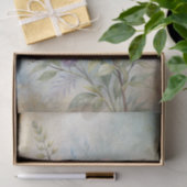 Bird with Flowers in Shades of Blue and Purple Tissuepapier (Geschenk)