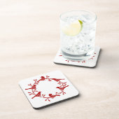 Bird Wreath Modern Scandi Bier Onderzetter (Rechterzijde)