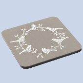Bird Wreath Modern Scandinavian Bier Onderzetter