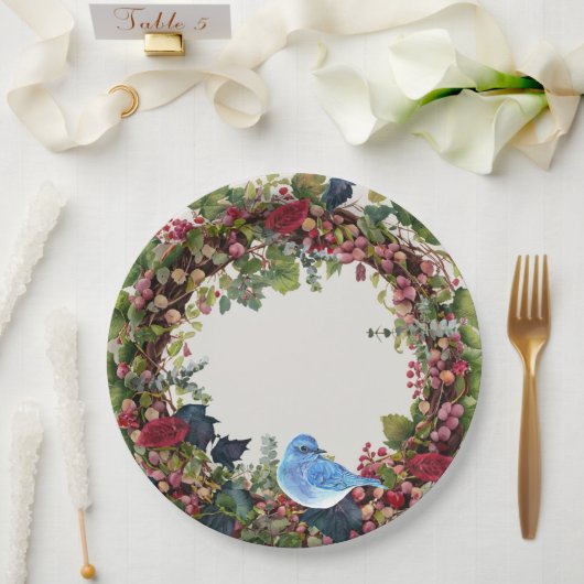 Bird & Wreath Paper Bord (Huwelijk)