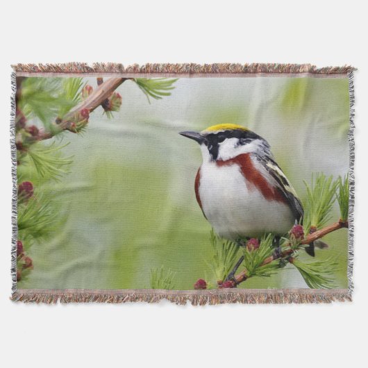 Bird yellow_blanket deken (Voorkant)