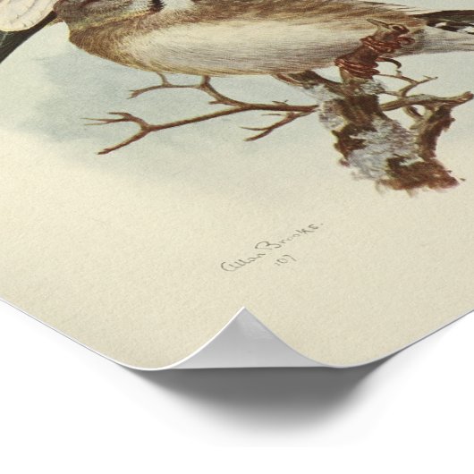 Bird Yellow Brown Print (Hoek)