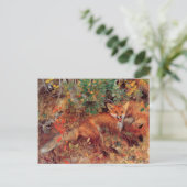  Bird Yellow Bruno Liljefors Foxes Briefkaart (Staand voorkant)