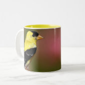 Bird yellow_iphone tweekleurige koffiemok (Voorkant links)
