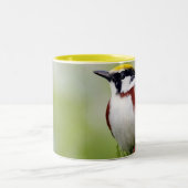 Bird yellow_iphone tweekleurige koffiemok (Center)