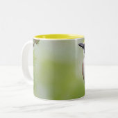 Bird yellow_iphone tweekleurige koffiemok (Voorkant links)