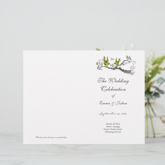  Bird Yellow Wings & Grey Program Hoesje (Staand voorkant)