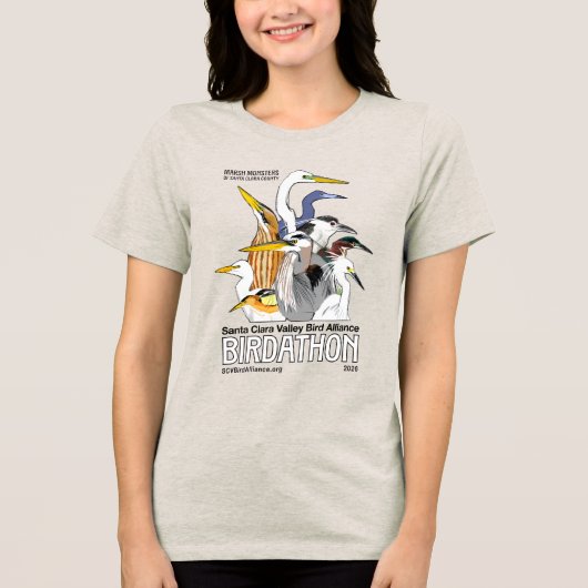 Birdathon 2026 Tri-Blend shirt (Voorkant)