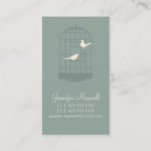 Birdcage Calling Card Contactkaartje