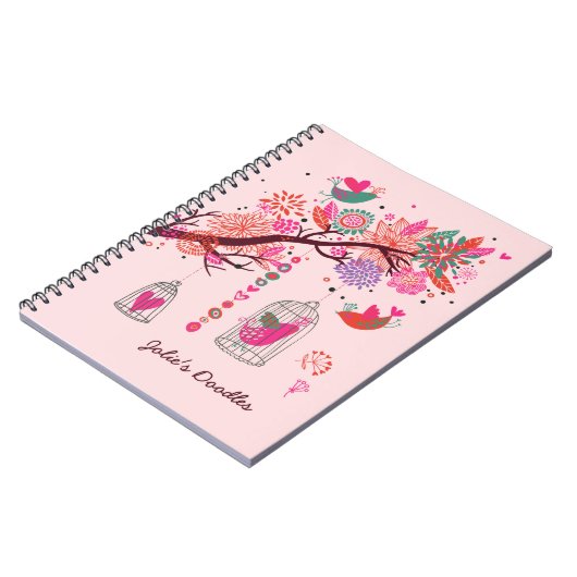 Birdcage Doodles Notitieboek (Linkerzijde)