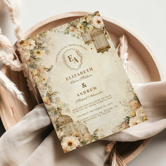  Birdcage Garden Celebration Kaart