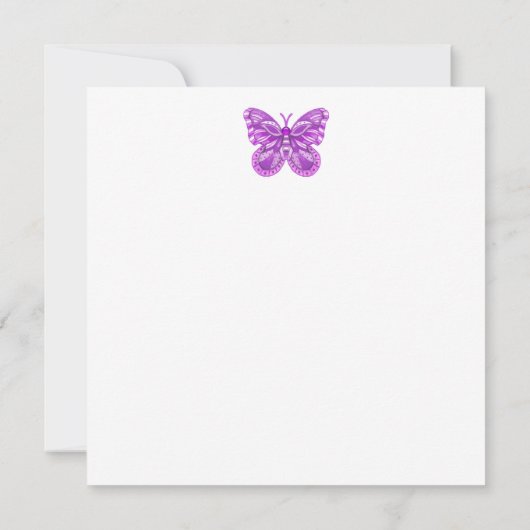 Birdcage-Kaart bij geboorte en Gem February Kaart (Achterkant)