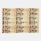 Birdcage Silhouettes Theedoek (Horizontaal)