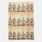 Birdcage Silhouettes Theedoek (Verticaal)