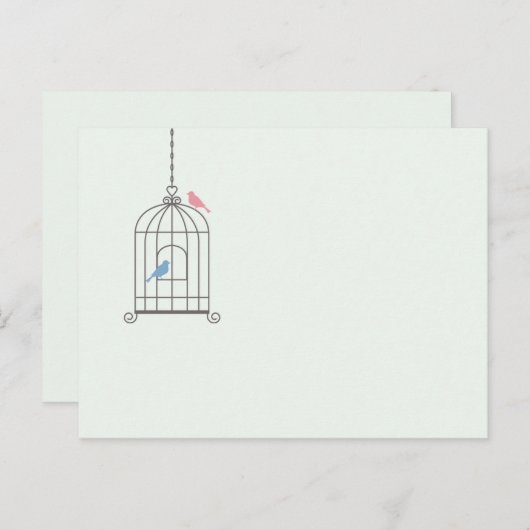 Birdcage Trouwtafel Nummer Kaarten (Voorkant / Achterkant)