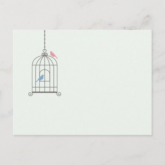Birdcage Trouwtafel Nummer Kaarten (Voorkant)