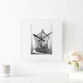  BIRDCAGE WALL CLOCK VIERKANTE KLOK (Huis)