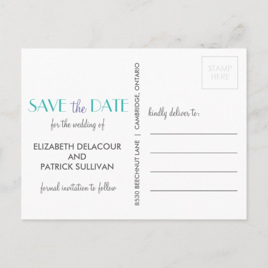 Birdcages & Flowers Sla het Briefkaart Datum op (Achterkant)