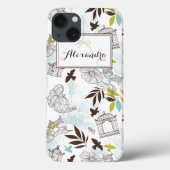 Birdcages Patroon Gepersonaliseerde iPad Mini Case (Achterkant)