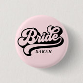 Birde Babe op maat gemaakte naam badge knop Ronde Button 3,2 Cm (Voorkant)