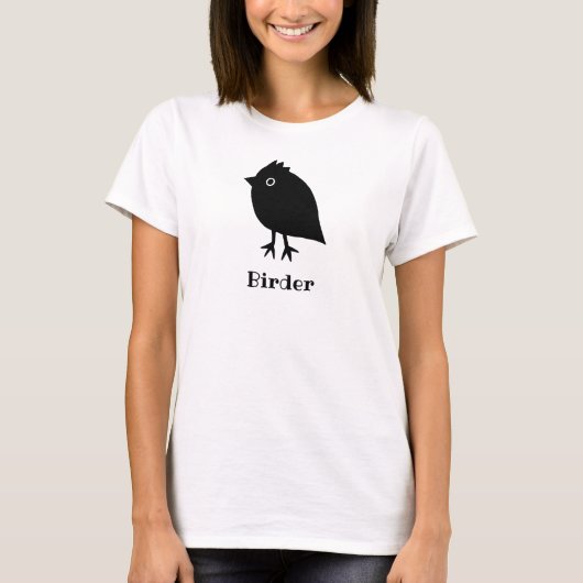 Birder Birdwatcher Twitcher Funny Little Bird T-shirt (Voorkant)