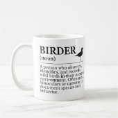 Birder definition - wild bird observer koffiemok (Links)