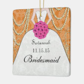 Birdesmaïde cadeautjes die je kiest voor kleuren keramisch ornament (Links)