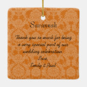 Birdesmaïde cadeautjes die je kiest voor kleuren keramisch ornament (Achterkant)