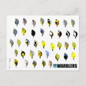 BirdFace Warbler Briefkaart (Voorkant)