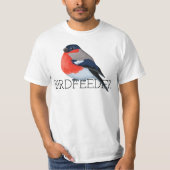 Birdfeeder Bullfinch T-shirt (Voorkant)