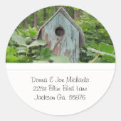 Birdhouse Adres Stickers (Voorkant)