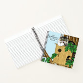 Birdhouse Bed Ontbijt Kat Notitieboek (Binnen)