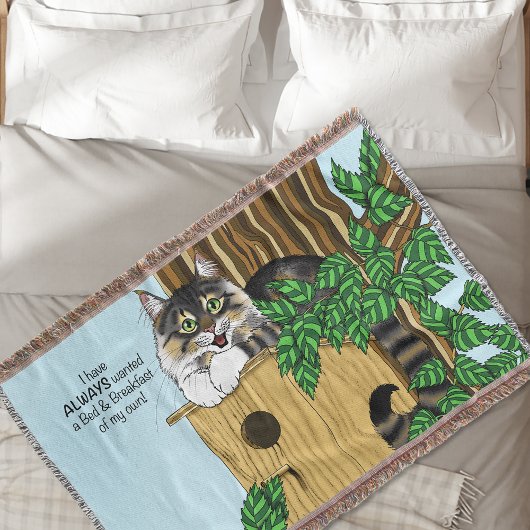 Birdhouse Bed Ontbijt Katten Deken