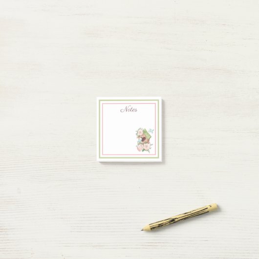 Birdhouse Bird Post-It Notes (Op bureau)