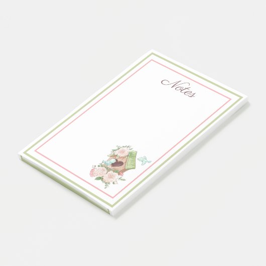 Birdhouse Bird Post-It Notes (Schuin)