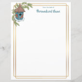 Birdhouse Bliss Unlined Paper Sheet (Voorkant)