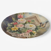 Birdhouse Boeket Ronde - Papier Bord (Gekanteld)