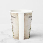 Birdhouse Botanische Natuur 75ste verjaardag Papieren Bekers (Links)