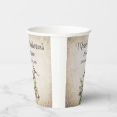 Birdhouse Botanische Natuur 75ste verjaardag Papieren Bekers (Rechts)