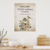 Birdhouse Botanische Natuur 75ste verjaardag Poster (Keuken)