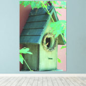 Birdhouse Canvas Kunst (Insitu (Houten vloer))