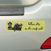 Birdhouse Craft Sale Bumpersticker (Op auto)