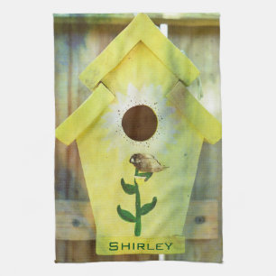 Birdhouse door Shirley Taylor Theedoek