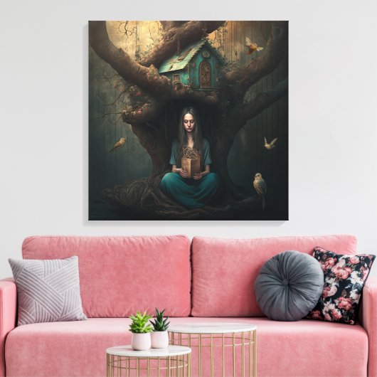 Birdhouse Dreams Canvas Afdruk (Insitu (Woonkamer))